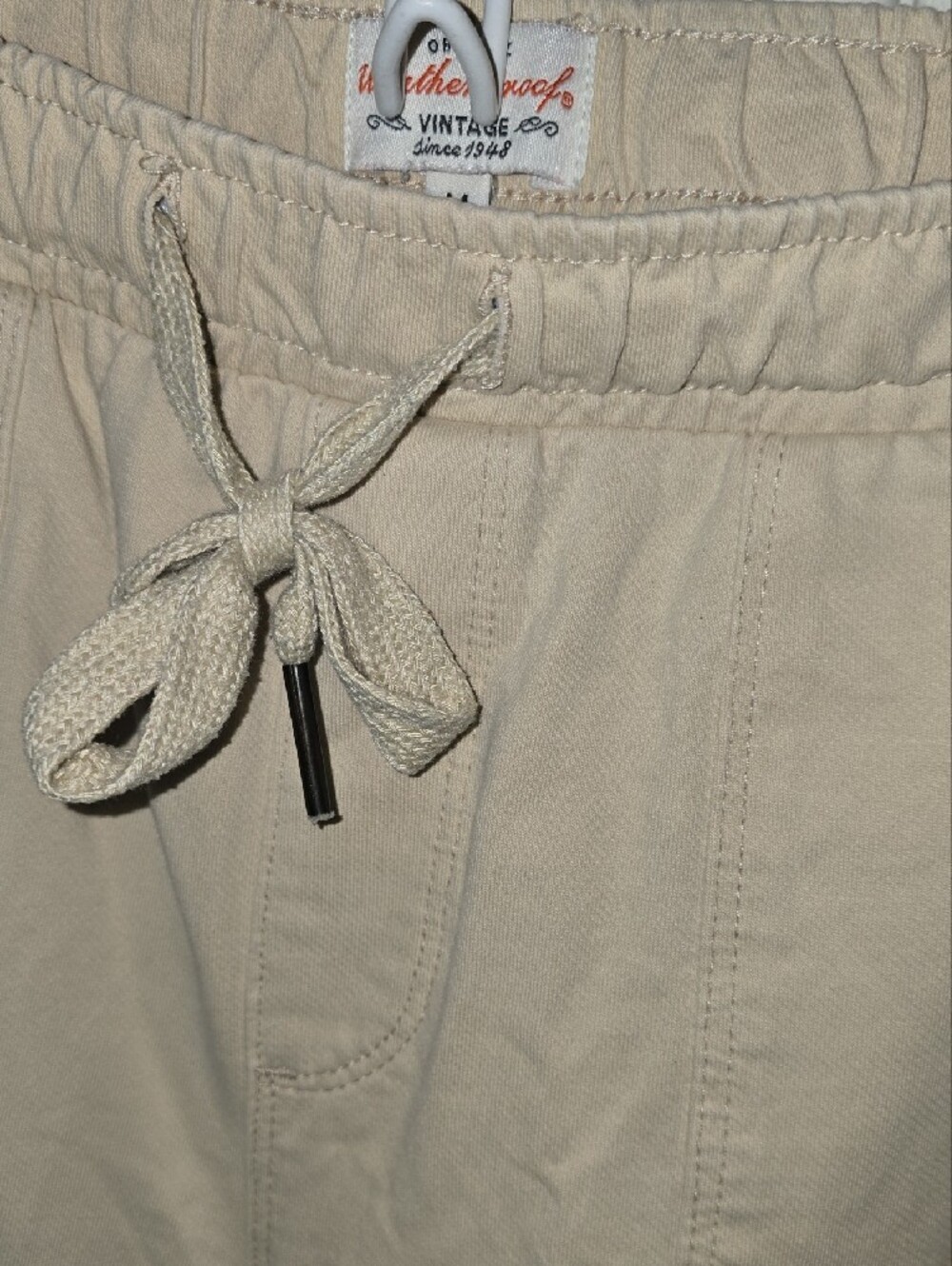 Weatherproof Cream Drawstring Joggers‎ - Picture 4 of 6